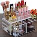 Organizator acrilic cosmetice cu 2 sertare